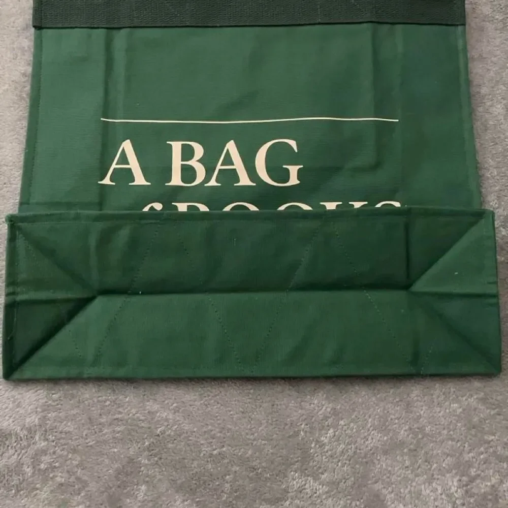 Barnes & Noble A Bag of Books Green Canvas Tote Bag